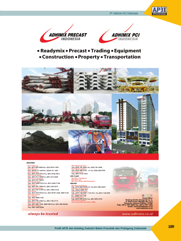 Adhimix Precast Indonesia Katalog Produk AP3I_001